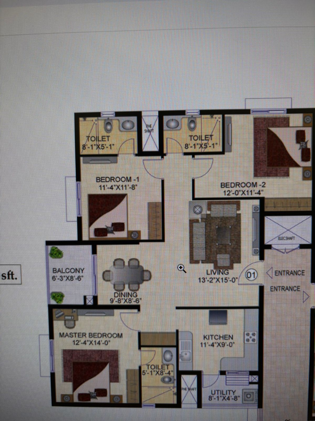 3 BHK + Pooja Room Apartment For Sale in Mahindra Ashvita