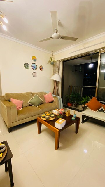 Living Room in 3 BHK Apartment at The Wadhwa Anmol Fortune, Goregaon West – for Rent