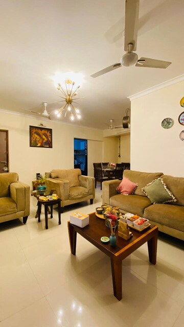 Living Room in 3 BHK Apartment at The Wadhwa Anmol Fortune, Goregaon West – for Rent
