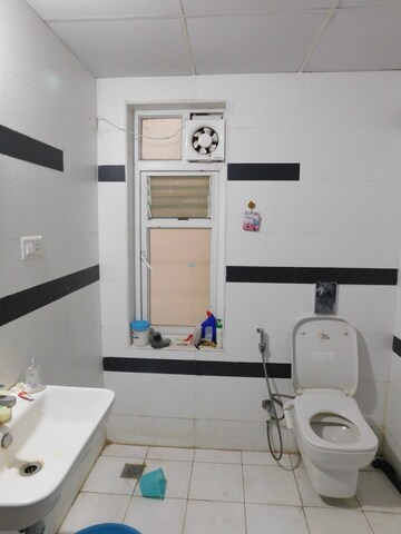 Bathroom in 3 BHK Apartment at Vajra Jasmine County, Gachibowli – for Rent