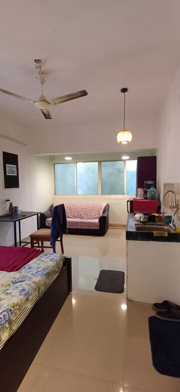 Living Room in Studio Apartment at Mittal New Akshay CHS, Koregaon Park – for Rent