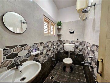Attached Bathroom in 1 BHK Apartment at HBH Galaxy Apartments, Sector 43 – for Rent