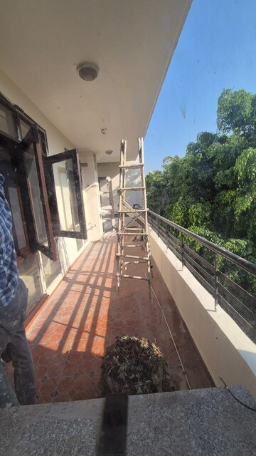 Balcony in 3 BHK Apartment at Abhinandan CGHS, Sector 51 – for Rent