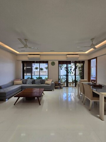 Living Room in 3 BHK Apartment at Wadhwa River Heaven, Juhu – for Rent