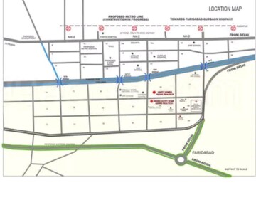 3 BHK Apartment – Map Location View at Adore Happy Homes Exclusive Phase 2, Sector 86 - for Sale