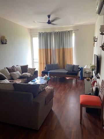 Living Room in 3 BHK Apartment at Omaxe The Nile, Sector 49 – for Rent