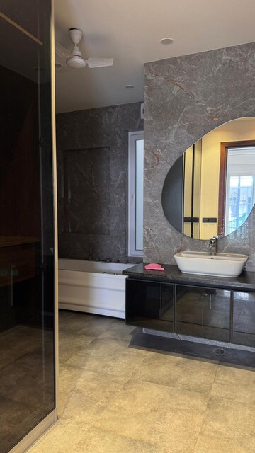 Bathroom in 4 BHK Builder Floor at Ansal Sushant Lok I, Sector 43 – for Rent