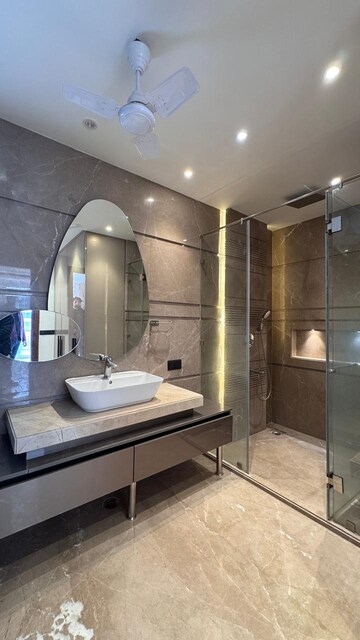 Bathroom in 4 BHK Builder Floor at Ansal Sushant Lok I, Sector 43 – for Rent