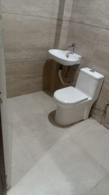 Bathroom in 3 BHK Builder Floor at Freedom Fighters Enclave – for Rent