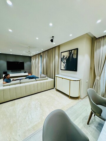 Living Room in 2 BHK Apartment at One Hiranandani Park, Ghodbunder Road – for Rent