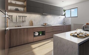 Kitchen in 3 BHK Apartment at Karle Vario Homes, Hebbal – for Sale