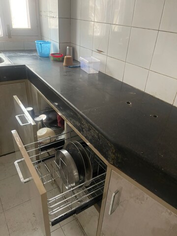 Kitchen in 2 BHK Apartment at Hazratganj – for Rent