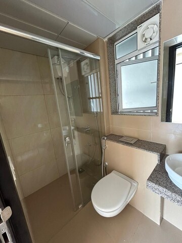 Bathroom in 1 BHK Apartment at LnT Veridian, Powai – for Rent