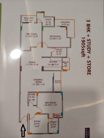 3.5 BHK Apartment For Sale in Ratan Galaxy, Vrindavan Yojna