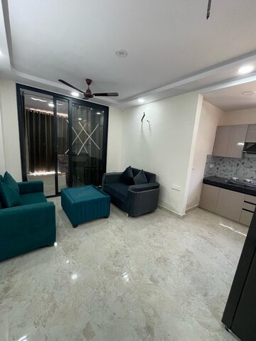 Living Room in 2 BHK Builder Floor at Ansal Sushant Lok I, Sector 43 – for Rent