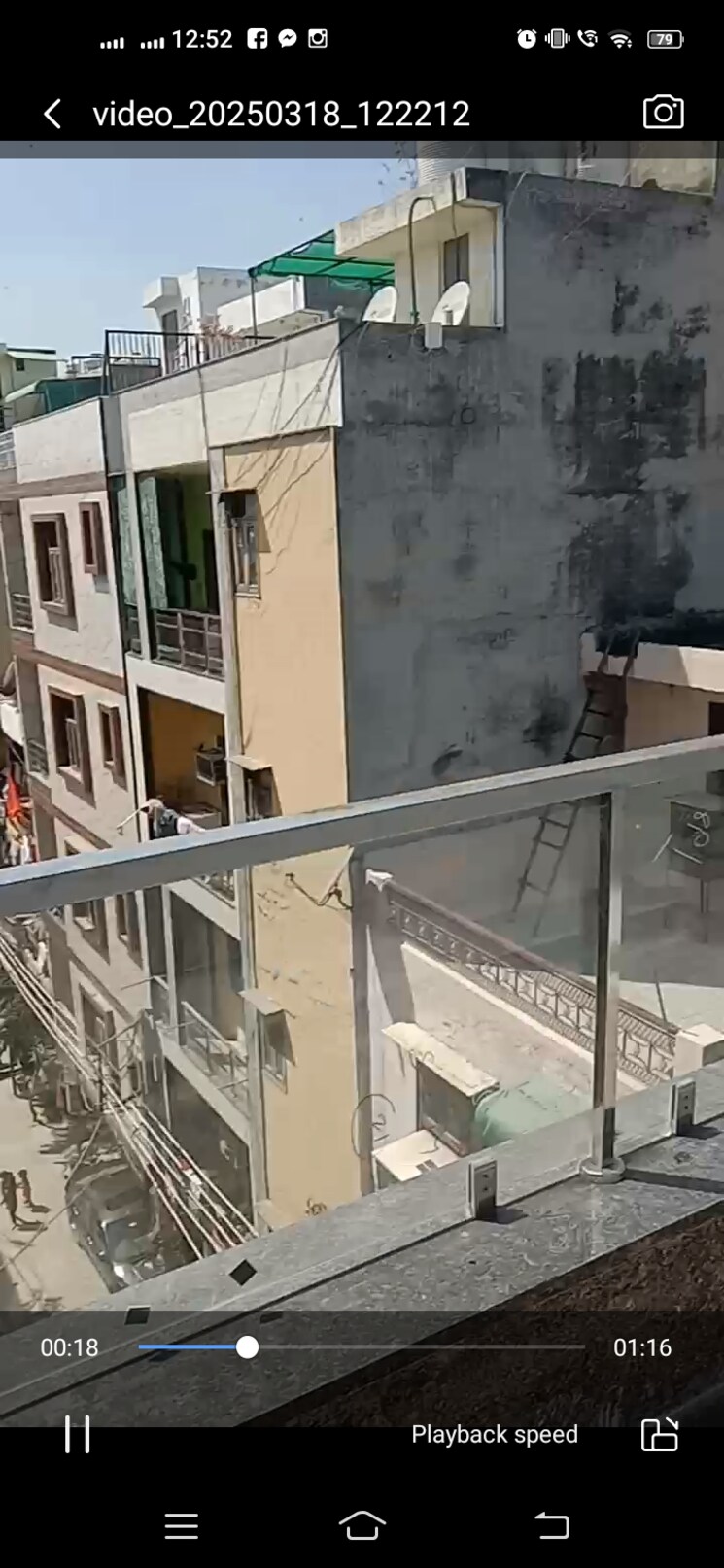 Balcony, rohini sector 11 3 Bedroom 52 Sq.Mt. Builder Floor In Rohini Sector 11 Delhi 8360570