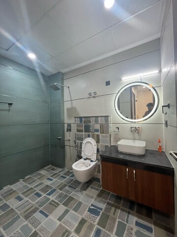 Bathroom in 2 BHK Builder Floor at Ansal Sushant Lok I, Sector 43 – for Rent