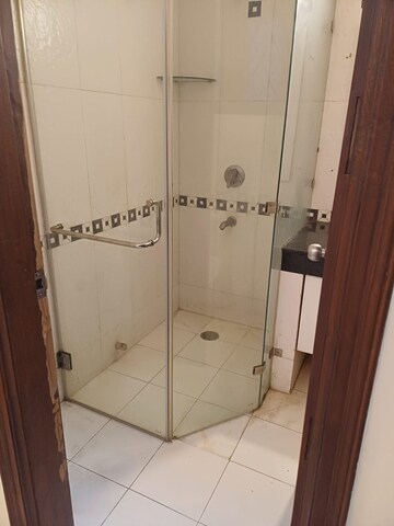 Bathroom in 3 BHK Builder Floor at Pamposh Enclave – for Rent