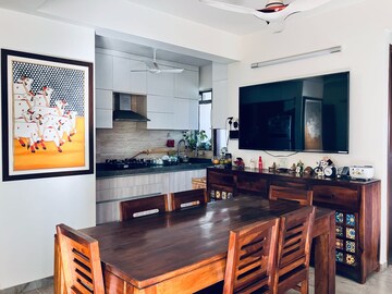 Living Room in 3 BHK Apartment at Ahmedabad Cantonment – for Rent