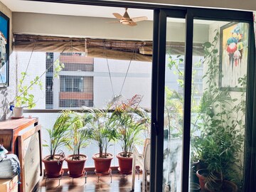 Balcony in 3 BHK Apartment at Ahmedabad Cantonment – for Rent