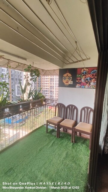 Terrace in 1 BHK Apartment at Sanghvi S3 Ecocity Spring, Mira Road – for Rent