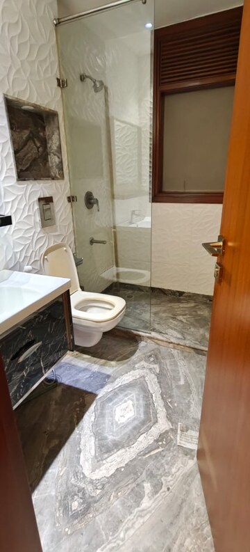 Bathroom in 4 BHK Builder Floor at Greater Kailash I – for Rent