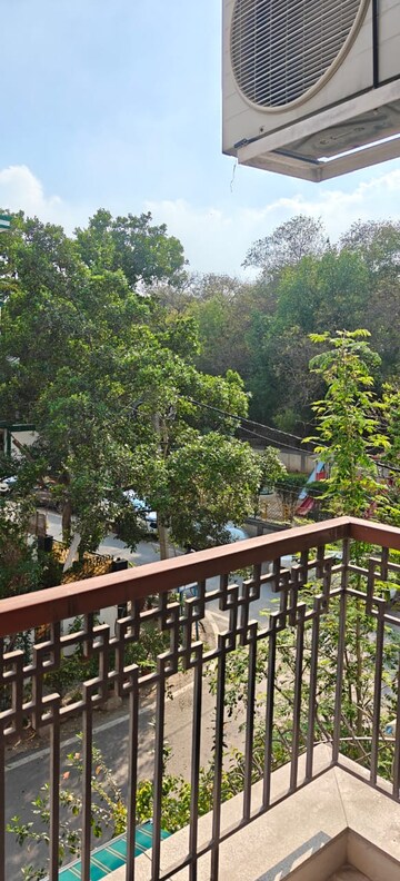 Balcony in 4 BHK Builder Floor at Greater Kailash I – for Rent