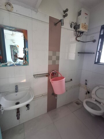 Bathroom in 3 BHK Apartment at Concrete Sai Sansar, Chembur – for Rent