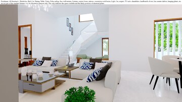 Staircase in 5 BHK Independent House at Kallekkad – for Sale