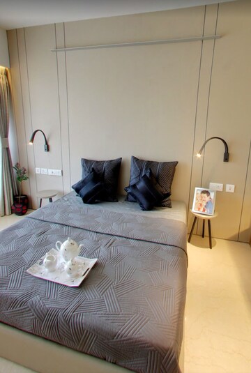 Bedroom in 2 BHK Apartment at Courtyard by Narang Realty and The Wadhwa Group, Pokhran Road No 2 – for Rent