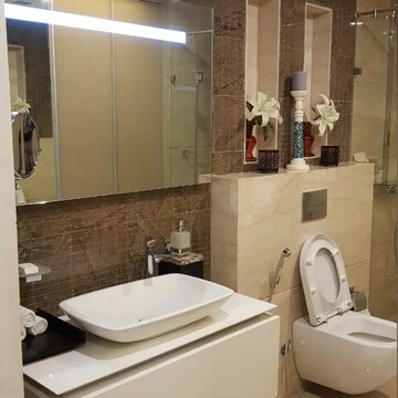 Bathroom in 3 BHK Apartment at Ambience Creacions, Sector 22 – for Rent