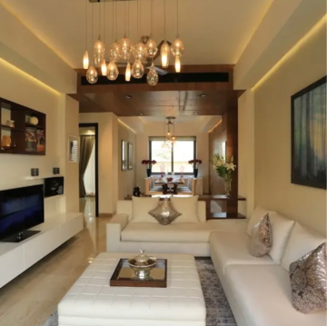 Living Room in 3 BHK Apartment at Ambience Creacions, Sector 22 – for Rent