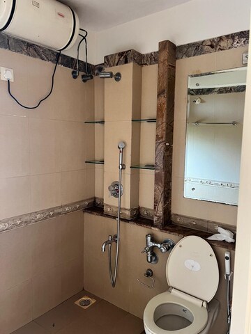 Bathroom in 2.5 BHK Apartment at Raheja Acropolis, Deonar – for Rent