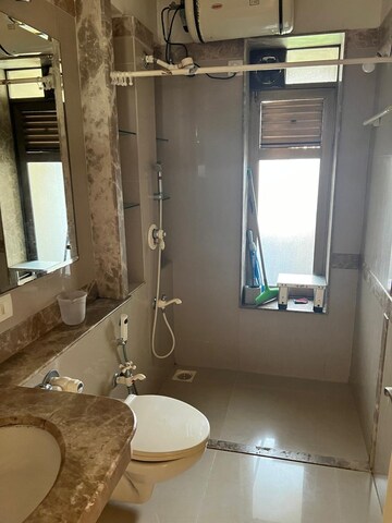 Bathroom in 2.5 BHK Apartment at Raheja Acropolis, Deonar – for Rent