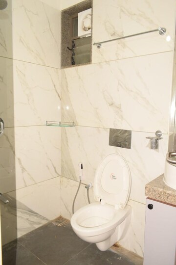 Bathroom in 3 BHK Apartment at Vastrapur – for Rent