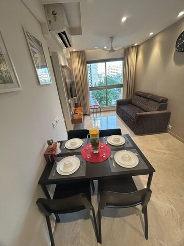 Living Room in 1 BHK Apartment at Hiranandani Regent Hill, Powai – for Rent