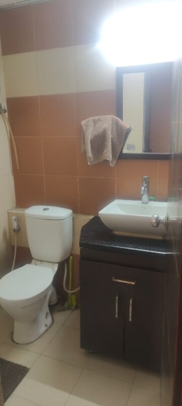 Bathroom in 3 BHK Apartment at Mahagun Mywoods, Sector 16c Greater Noida – for Rent