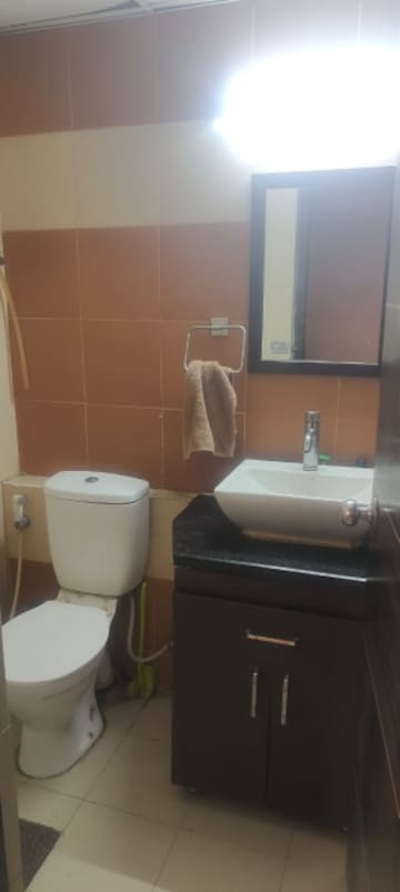 Bathroom in 3 BHK Apartment at Mahagun Mywoods, Sector 16c Greater Noida – for Rent