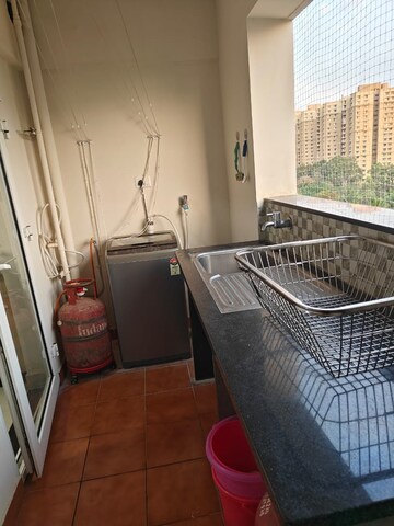 Balcony in 3 BHK Apartment at Vajram Elina, Thanisandra Main Road – for Rent