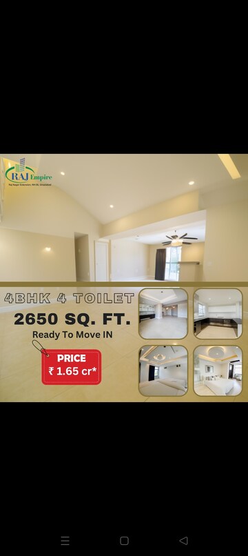 Floor Plan in 4 BHK Builder Floor at Javin Raj Empire, Raj Nagar Extension – for Sale