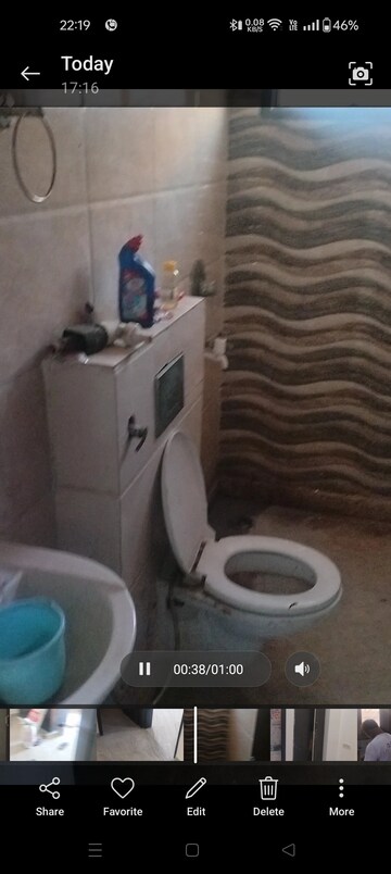 Bathroom in 3 BHK Apartment at Burari – for Rent