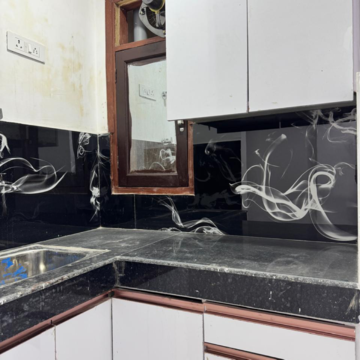 Kitchen in 1 BHK Builder Floor at Saket – for Rent