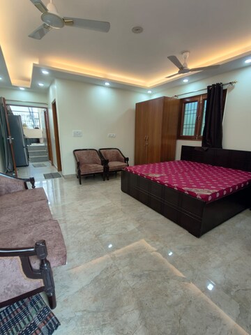 Living Room in 1 RK Builder Floor at Malviya Nagar – for Rent