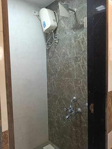 Bathroom in 1 BHK Apartment at Marwadi Wadi Tower, Parel – for Rent
