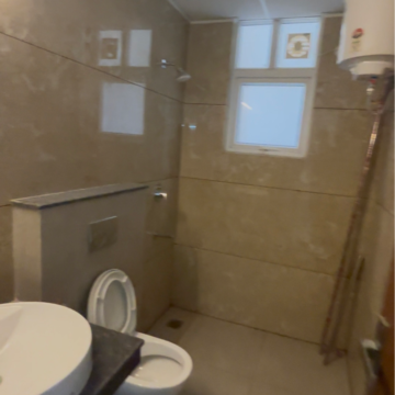 Bathroom in 3 BHK Apartment at Allwin El Spazia, Nagla Road – for Rent