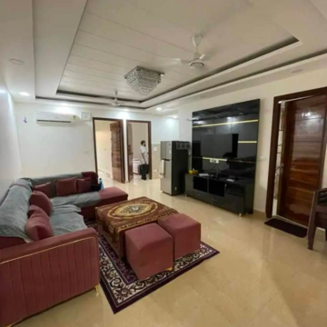 Living Room in 3 BHK Builder Floor at Chattarpur – for Rent