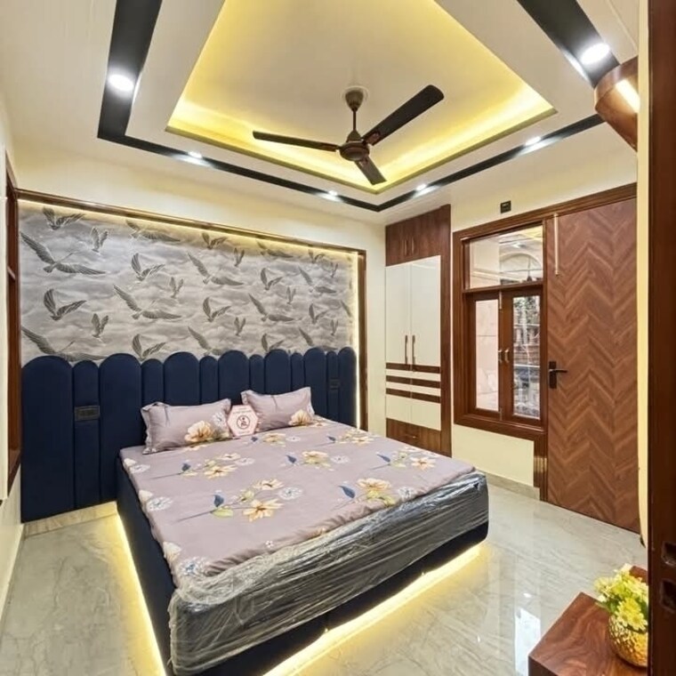 Master Bedroom, palam colony 3 Bedroom 1000 Sq.Ft. Apartment In Palam Colony Delhi 8364519