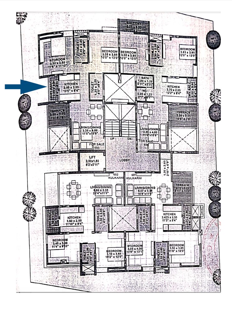 Floor Plan, anvee-aman-d-chs 2 Bedroom 713 Sq.Ft. Apartment In Kothrud Pune 8364553
