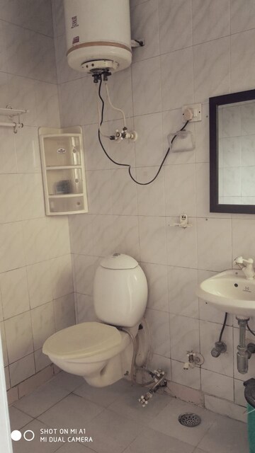 Bathroom in 1 BHK Builder Floor at Green Park – for Rent