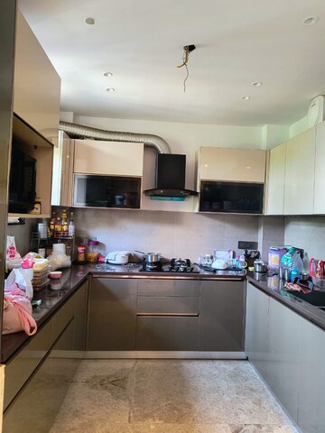 Kitchen in 3 BHK Builder Floor at Unitech Greenwood City Apartment, Sector 45 – for Rent